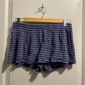 Bobbie Brooks Navy Striped Pajama Shorts